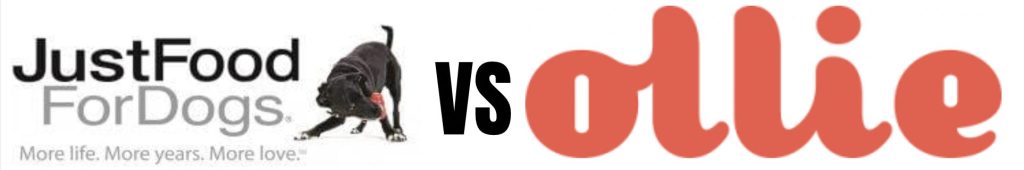 Just Food Food For Dogs vs Ollie Dog Food